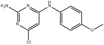 6-CHLORO-N4-(4-METHOXYPHENYL)-2,4-PYRIMIDINEDIAMINE 结构式