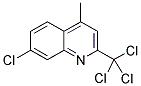 7-CHLORO-2-(TRICHLOROMETHYL)LEPIDINE 结构式