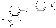 N-((E)-[4-(DIMETHYLAMINO)PHENYL]METHYLIDENE)-2-METHYL-3-NITROANILINE 结构式