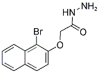 N-AMINO-2-(1-BROMO(2-NAPHTHYLOXY))ETHANAMIDE 结构式