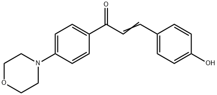 3-(4-HYDROXYPHENYL)-1-(4-MORPHOLIN-4-YLPHENYL)PROP-2-EN-1-ONE 结构式