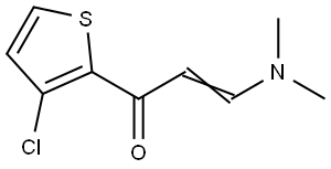 1-(3-Chloro-2-thienyl)-3-(dimethylamino)-2-propen-1-one 结构式