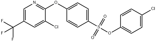 4-CHLOROPHENYL 4-([3-CHLORO-5-(TRIFLUOROMETHYL)-2-PYRIDINYL]OXY)BENZENESULFONATE 结构式