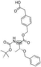 Boc-L-Thr(Bzl)-O-CH2-phi-CH2-COOH dcha 结构式