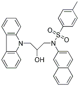 N-(3-(9H-CARBAZOL-9-YL)-2-HYDROXYPROPYL)-4-ME-N-(2-NAPHTHYL)BENZENESULFONAMIDE