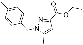Ethyl 5-methyl-1-(4-methylbenzyl)-1H-pyrazole-3-carboxylate 结构式