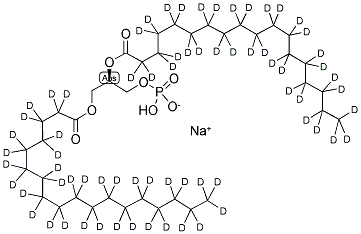 1,2-DISTEAROYL-D70-SN-GLYCERO-3-PHOSPHATE(MONOSODIUM SALT) 结构式