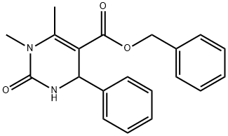 Benzyl 1,6-dimethyl-2-oxo-4-phenyl-1,2,3,4-tetrahydropyrimidine-5-carboxylate 结构式
