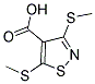 3,5-BIS-METHYLSULFANYL-ISOTHIAZOLE-4-CARBOXYLIC ACID 结构式