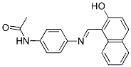 N-(4-([(1E)-(2-HYDROXY-1-NAPHTHYL)METHYLENE]AMINO)PHENYL)ACETAMIDE 结构式