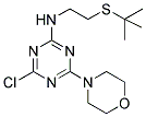 N2-[2-(TERT-BUTYLTHIO)ETHYL]-4-CHLORO-6-MORPHOLINO-1,3,5-TRIAZIN-2-AMINE 结构式