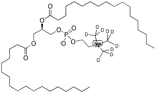 1,2-DISTEAROYL-SN-GLYCERO-3-PHOSPHOCHOLINE-N,N,N-TRIMETHYL-D9 结构式