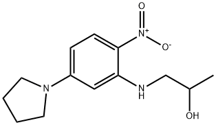 1-[(2-NITRO-5-PYRROLIDIN-1-YLPHENYL)AMINO]PROPAN-2-OL 结构式