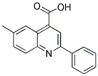 6-METHYL-2-PHENYL-4-QUINOLINECARBOXYLIC ACID 结构式