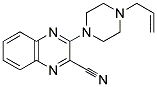 3-(4-ALLYLPIPERAZIN-1-YL)-2-QUINOXALINECARBONITRILE 结构式
