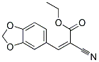 ETHYL 3-BENZO[3,4-D]1,3-DIOXOLEN-5-YL-2-CYANOPROP-2-ENOATE 结构式