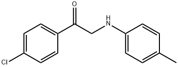 1-(4-CHLOROPHENYL)-2-(4-TOLUIDINO)-1-ETHANONE 结构式