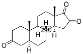 5-ALPHA-ANDROSTAN-3,16,17-TRIONE 结构式