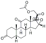 5-BETA-PREGNAN-16,17-EPOXY-21-OL-3,11,20-TRIONE 21-ACETATE 结构式