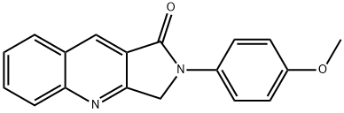 2-(4-METHOXYPHENYL)-2,3-DIHYDRO-1H-PYRROLO[3,4-B]QUINOLIN-1-ONE 结构式