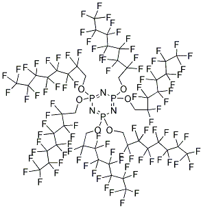 HEXAKIS(1H,1H-PERFLUOROOCTYLOXY)PHOSPHAZINE 结构式