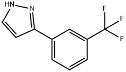 3-(3-TRIFLUOROMETHYLPHENYL)PYRAZOLE 结构式