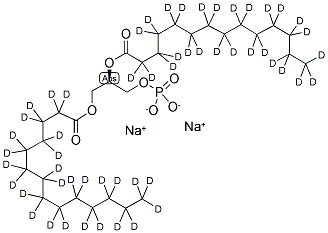 1,2-DIMYRISTOYL-D54-SN-GLYCERO-3-PHOSPHATE (MONOSODIUM SALT) 结构式