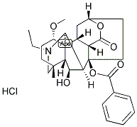 BENZOYLHETERATISINE HYDROCHLORIDE 结构式