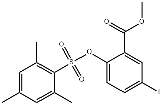METHYL 5-IODO-2-[(MESITYLSULFONYL)OXY]BENZENECARBOXYLATE 结构式