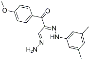 2-[2-(3,5-DIMETHYLPHENYL)HYDRAZONO]-3-(4-METHOXYPHENYL)-3-OXOPROPANAL HYDRAZONE 结构式