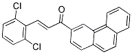 3-(2,6-DICHLOROPHENYL)-1-(3-PHENANTHRYL)PROP-2-EN-1-ONE 结构式