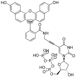 NAPHTHOFLUORESCEIN-5-DUTP 结构式