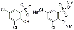 2-HYDROXY-3,5-DICHLOROBENZENESULFONIC ACID, SESQUISODIUM SALT 结构式