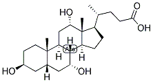 5BETA-CHOLANIC ACID-3BETA,7ALPHA,12ALPHA-TRIOL 结构式