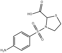 3-(4-AMINO-BENZENESULFONYL)-THIAZOLIDINE-2-CARBOXYLIC ACID 结构式