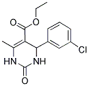 ETHYL 4-(3-CHLOROPHENYL)-6-METHYL-2-OXO-1,2,3,4-TETRAHYDRO-5-PYRIMIDINECARBOXYLATE 结构式