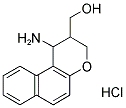(1-氨基-2,3-二氢-1H-苯并[F]色烯-2-基)甲醇盐酸盐 结构式