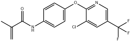 N-(4-([3-Chloro-5-(trifluoromethyl)-2-pyridinyl]oxy)phenyl)-2-methylacrylamide 结构式