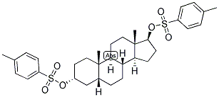 5-BETA-ANDROSTAN-3-ALPHA, 17-BETA-DIOL DI-P-TOLUENESULPHONATE 结构式