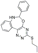 6-PHENYL-3-(PROPYLTHIO)-6,7-DIHYDRO[1,2,4]TRIAZINO[5,6-D][3,1]BENZOXAZEPINE 结构式