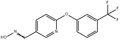 6-[3-(TRIFLUOROMETHYL)PHENOXY]NICOTINALDEHYDE OXIME 结构式