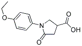 1-(4-ETHOXYPHENYL)-2-OXOPYRROLIDINE-4-CARBOXYLIC ACID 结构式