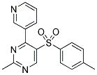 2-METHYL-5-[(4-METHYLPHENYL)SULPHONYL]-4-(PYRIDIN-3-YL)PYRIMIDINE 结构式