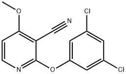 2-(3,5-Dichlorophenoxy)-4-methoxynicotinonitrile 结构式