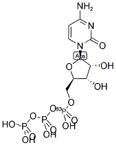 CYTIDINE 5'-TRIPHOSPHATE, [ALPHA-33P]- 结构式