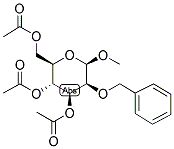 METHYL 2-O-BENZYL-3,4,6-TRI-O-ACETYL-B-D-MANNOPYRANOSIDE 结构式