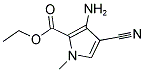 ETHYL 3-AMINO-4-CYANO-1-METHYL-1H-PYRROLE-2-CARBOXYLATE 结构式