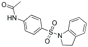 N-(4-(Indolinylsulfonyl)phenyl)ethanamide 结构式