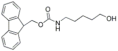 9-芴甲基 N-(5-羟基戊基)氨基甲酸酯 结构式