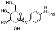 p-Aminophenyl beta-D-thiogalactopyranoside resin 结构式